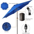 thumbnail image 2 of Parasol de Patio Extérieur 9 Pi (2,7 m), Parasol de Table Extérieur, Parasol de Cour, Parasol de Marché avec 8 Nervures Robustes, Inclinaison à Bouton-Poussoir et Manivelle, 2 of 6