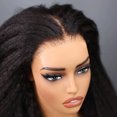 thumbnail image 1 of Yaki Straight Glueless Wig Human Hair Pre Cut Wear And Go Kinky Straight 5x5 Closure Wigs 100% Human Hair 13x4 Lace Frontal Wigs, 1 of 6