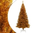 thumbnail image 1 of vidaXL Artificial Christmas Tree with Stand Gold 240 cm PET, 1 of 4
