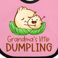 thumbnail image 4 of Inktastic Grandma's Little Dumpling Boys or Girls Baby Bib, 4 of 4