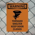 thumbnail image 5 of (2 Pack) Tornado Shelter Keep With Symbol OSHA Warning Sign 7 Inch X 10 Inch Plastic Sign, Weather Resistant, UV Protected for Workplace, Business, and Construction Site, Made in the, 5 of 8