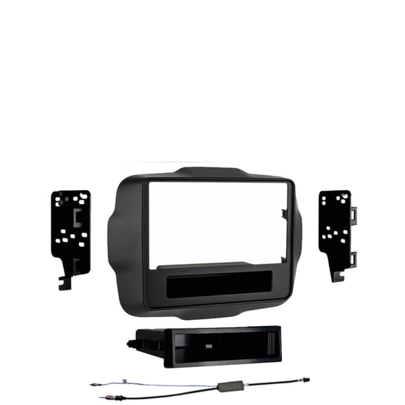 Jeep Renegade 2015-2016 Single DIN Stereo Harness Radio Install Dash Kit Package