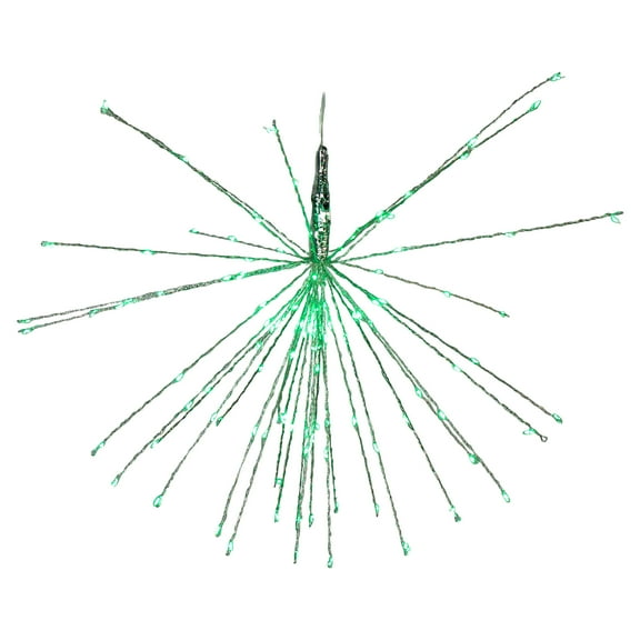 Northlight LED Lighted Firework Wire Branch Hanging Decor - Green - 20"