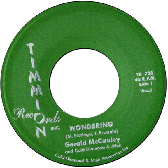 Gerald McCauley - Wondering/Wondering (Instrumental) - Music & Performance - Vinyl [7-Inch]