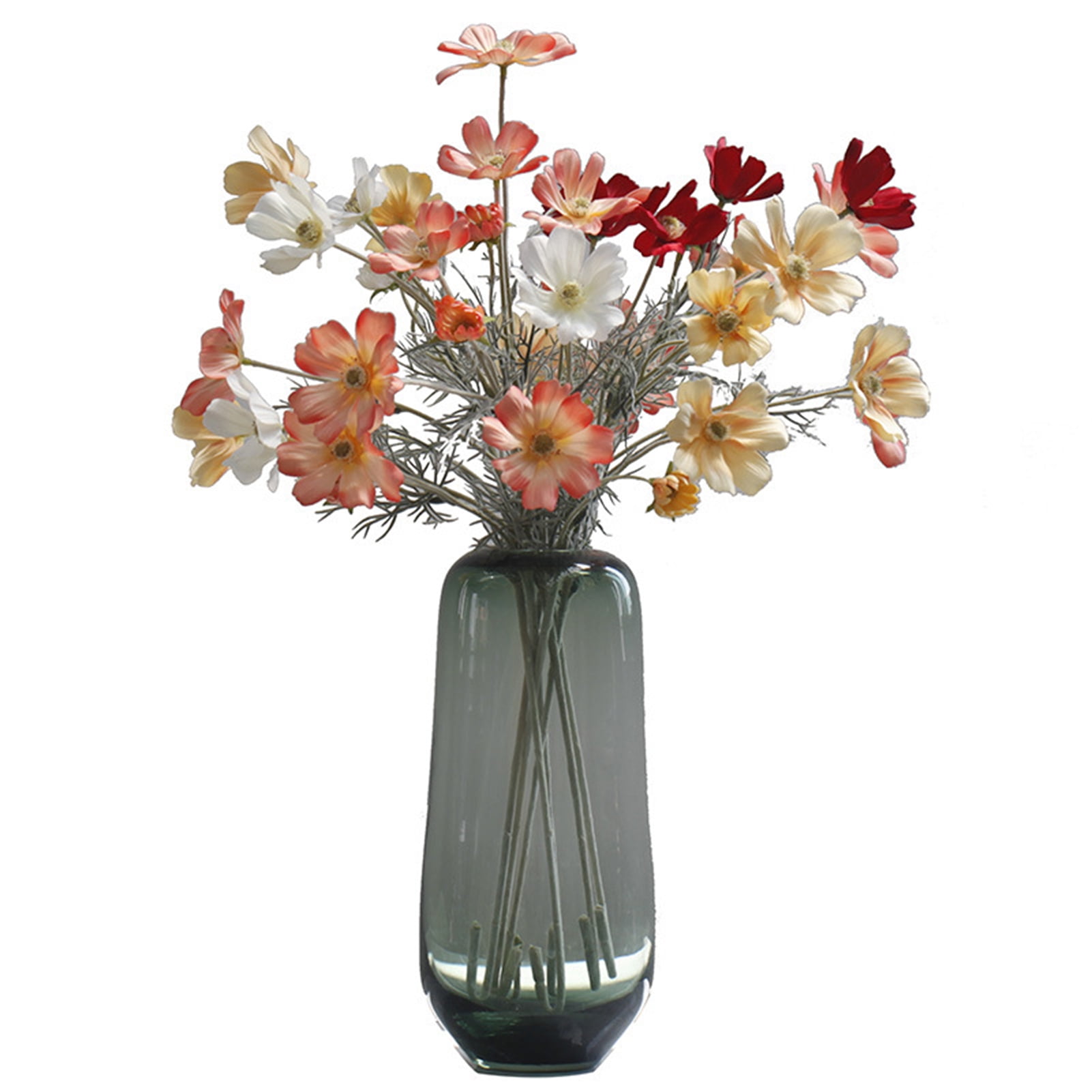 SPRING PARK Artificial Realistic Fake Silk Daisy Artificial Flowers for Wedding New Year Home Decor