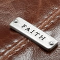 thumbnail image 7 of Faith Brown Faux Leather Bible Cover with Badge, 7 of 7