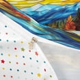 thumbnail image 4 of Catabedysis Stained Glass Camping Twin Duvet Cover For Girls,Sunset Camper Print Twin Bedding,Multicolor,Polkadot Reversible,2-Piece,1 Duvet Cover and 1 Pillowcase, 4 of 6