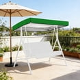 thumbnail image 2 of Patio Swing Canopy Replacement Outdoor Swing Canopy Replacement Top Cover, Waterproof UV Resistant Fabric 210D, 75x47x9 Inch 2 Seater Porch Swing Awning for Garden Patio Backyard, 2 of 4