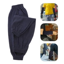 TEHAUX 2 Pairs Arm Protector Sleeves, Wear-Resistant Dark Denim Work Sleeves for Outdoor and Industrial Use