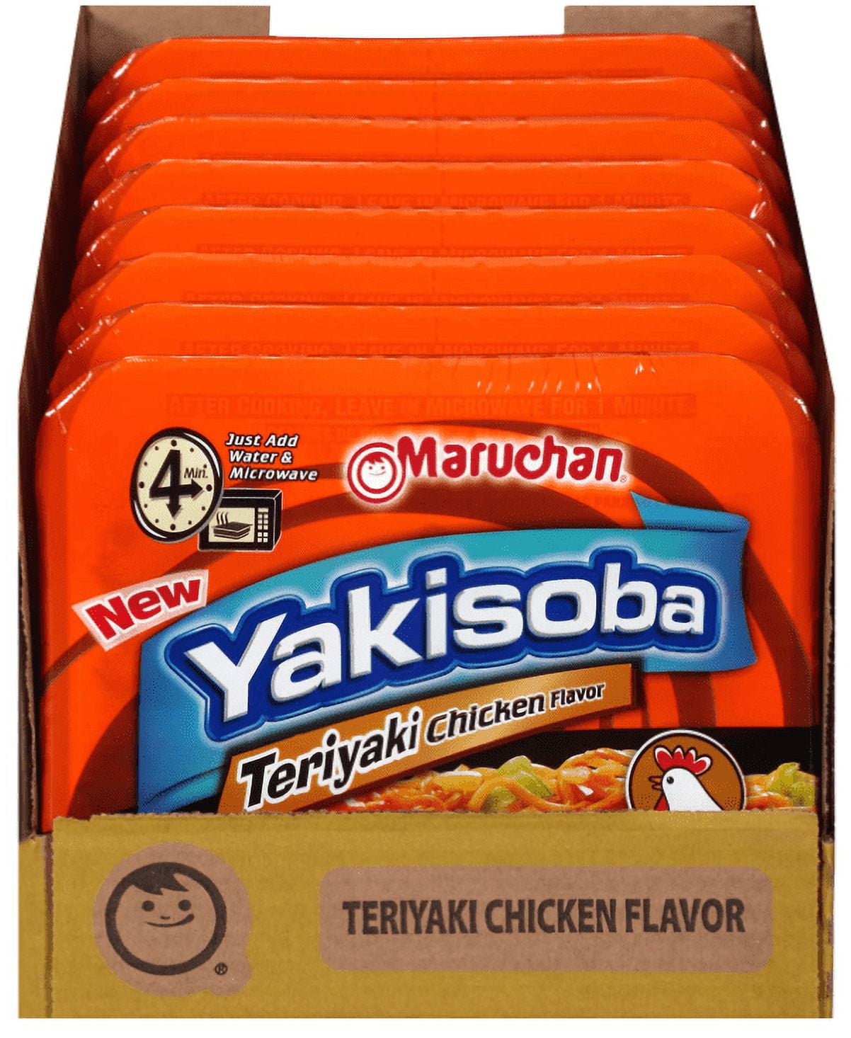 Maruchan Yakisoba Teriyaki Chicken, 3.98 Oz, Pack of 8 - Walmart.com