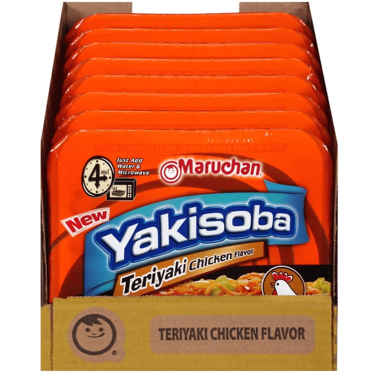 Maruchan Yakisoba Teriyaki Chicken Instant Noodles, 3.98 oz, Pack