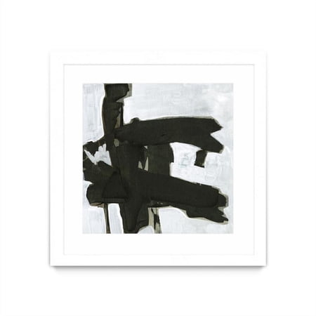 Giant Art 36x36 Ode an Kline VII Matted and Framed in White