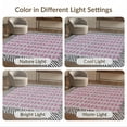 thumbnail image 7 of ODIKA Cheetah Leopard Print Spotted Center Stripe Frame Pink Zebra Flowing Dynamic Stain Resistant Low Profile for Dorm Room, Small Living Apartment, 7 of 7