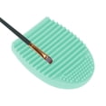 thumbnail image 5 of Unique Bargains 1 Pc Semi-oval Makeup Brush Cleaner Green, 5 of 6