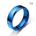 thumbnail image 4 of Anillo de banda Unisex, fiesta de aniversario, estética nupcial, esposa, marido, joyería de mano, fecha de trabajo, regalos diarios para novio Ropa, zapatos y accesorios Miscelánea Azul Taille 7 Sonducket AP010324-26B, 4 of 6