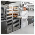 thumbnail image 4 of Bun Pan Rack 10 Tier with Wheels, Commercial Bakery Racking of Aluminum for Full & Half Sheet - Kitchen, Restaurant, Cafeteria, Pizzeria, Hotel and Home, 4 of 6