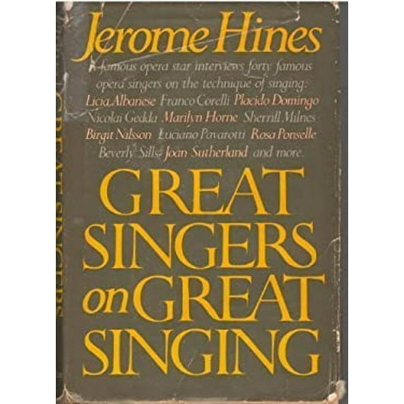 Pre-Owned Great Singers on Great Singing (Hardcover) 0385146388 9780385146388