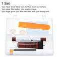 thumbnail image 3 of Uxcell Wood Furniture Repair Kit (Wood Markers + Wood Filler Paste + Wood Filler Stick) Touch Up Kit with Spatula for Repairing Scratches Cracks Holes on Wooden Floors Cabinet, Mahogany, 3 of 7