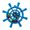 A002- Blue, variant on Rotating Bird Toys with Metal Center and Colorful Marbles,Relaxation Toys for Parakeet Cage Accessories,Boredom Buster Bird Plaything for Avian Enrichment,1 Pack