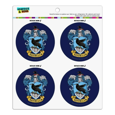 

Harry Potter Ravenclaw Painted Crest Refrigerator Fridge Locker Vinyl Circle Magnet Set