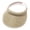 Khaki, variant on Sun Visor Hat for Women with Wide Brim, Adjustable UV Protection Summer Cap for Tennis, Golf, Beach and Outdoor Activities