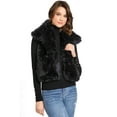 thumbnail image 5 of Love Tree Women's Juniors Soft Faux Fur with Side Pockets Vest (Black, Small), 5 of 6