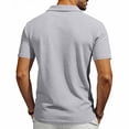 thumbnail image 5 of Waffle Polos Shirts for Adult Men 1/4 Zip Short Sleeve Casual Golf T-Shirt Slim Fit Quarter Zipper Pullover Summer Soft and Breathable Tee Shirts Solid Color Plain Lapel Sport Tops, 5 of 7