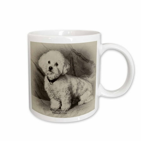 

3dRose Bichon Frise Ceramic Mug 11-ounce