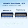 Men's Manual Shaving Razor Set, Refillable Blade Razor Kit with 6-Blade ...