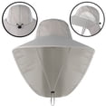 thumbnail image 4 of FNNMNNR Fishing Hat for Men Women，Outdoor Sun Hat UPF50+ Mesh Wide Brim Fishing Hat with Neck Flap, 4 of 8