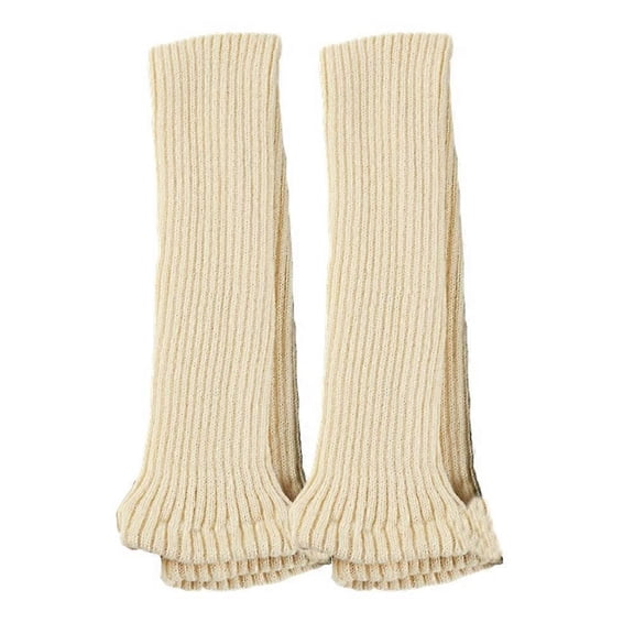 Women's Winter Over Knee High Footless Socks Knit Leg Warmers