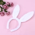 thumbnail image 2 of EeaseMX Plush Bunny Ears Hairbands Lindo Bunny Diadema Bunny Ears Hairbands (Blanco), 2 of 7