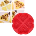 thumbnail image 4 of Silicone Muffin Pan Set Muffin  Baking Utensil DIY Waffle  Silicone Baking  For Waffle 4-Grid Heart-Shape, 4 of 8