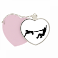 thumbnail image 1 of Educación física deportes Patinaje de jugador Bolsa de viaje Mirror maquillaje corazón rosa, 1 of 4