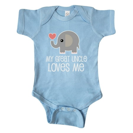 

Inktastic My Great Uncle Loves Me Gift Baby Boy or Baby Girl Bodysuit