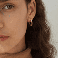 thumbnail image 5 of Pendientes Para Mujer Niñas Aretes Con Zirconias Lab.G,  Color Oro, 5 of 5