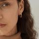 thumbnail image 5 of Pendientes Para Mujer Niñas Aretes Con Zirconias Lab.G,  Color Oro, 5 of 5