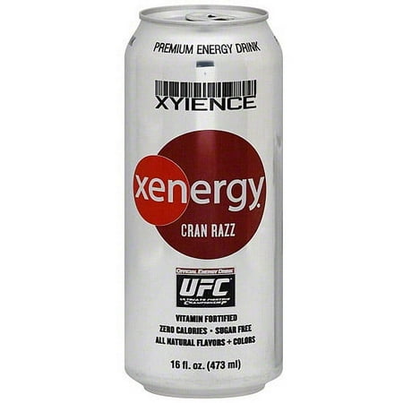 Xyience Cranberry Razz Energy Drink, 16 oz (Pack of 12)