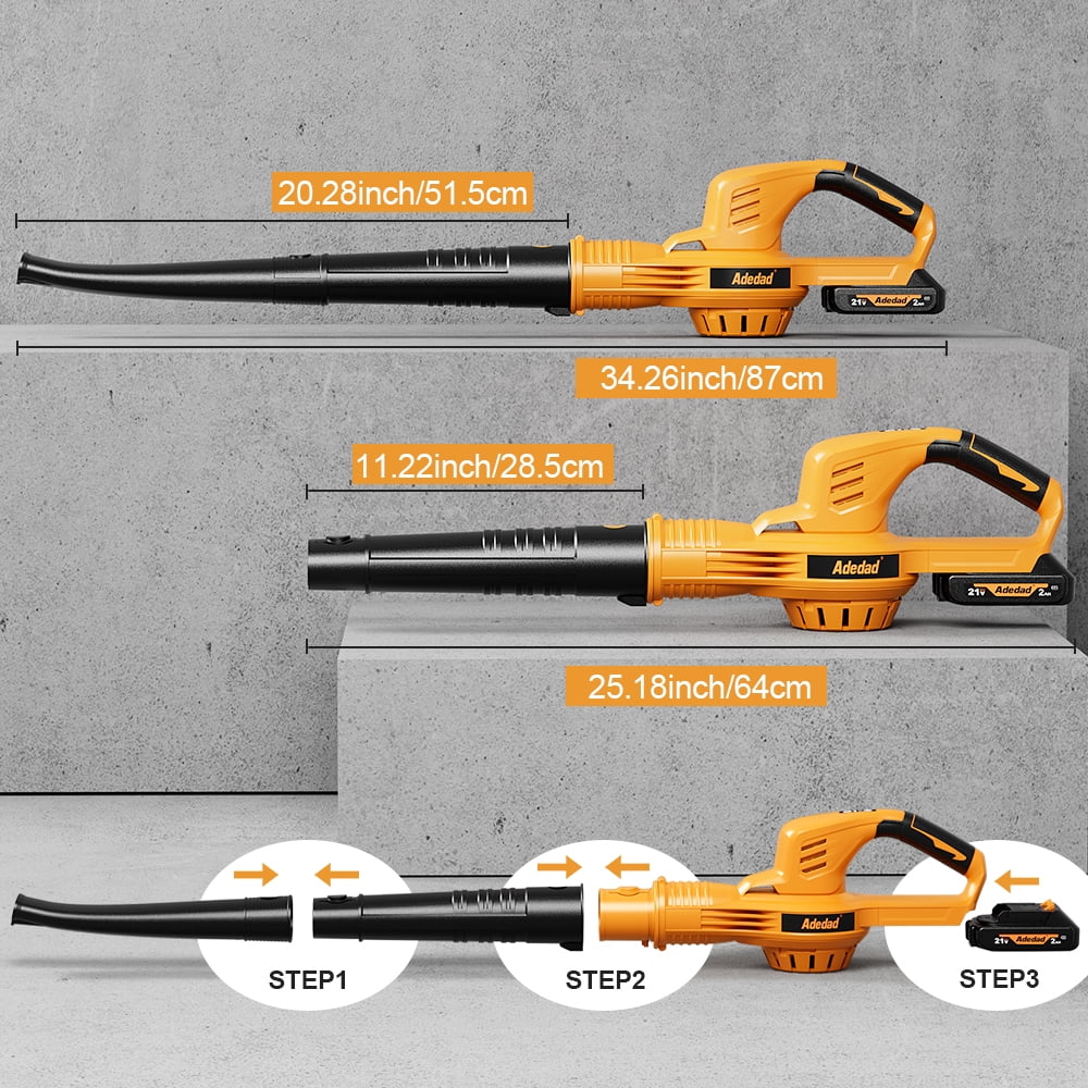 20V Cordless Leaf Blower 150MPH Handheld Electric Blower with Battery & Charger Variable Speed Battery Powered Blowers for Lawn Care Yard Patio Dust Remove, Lightweight & Portable Mini Leaf Blower