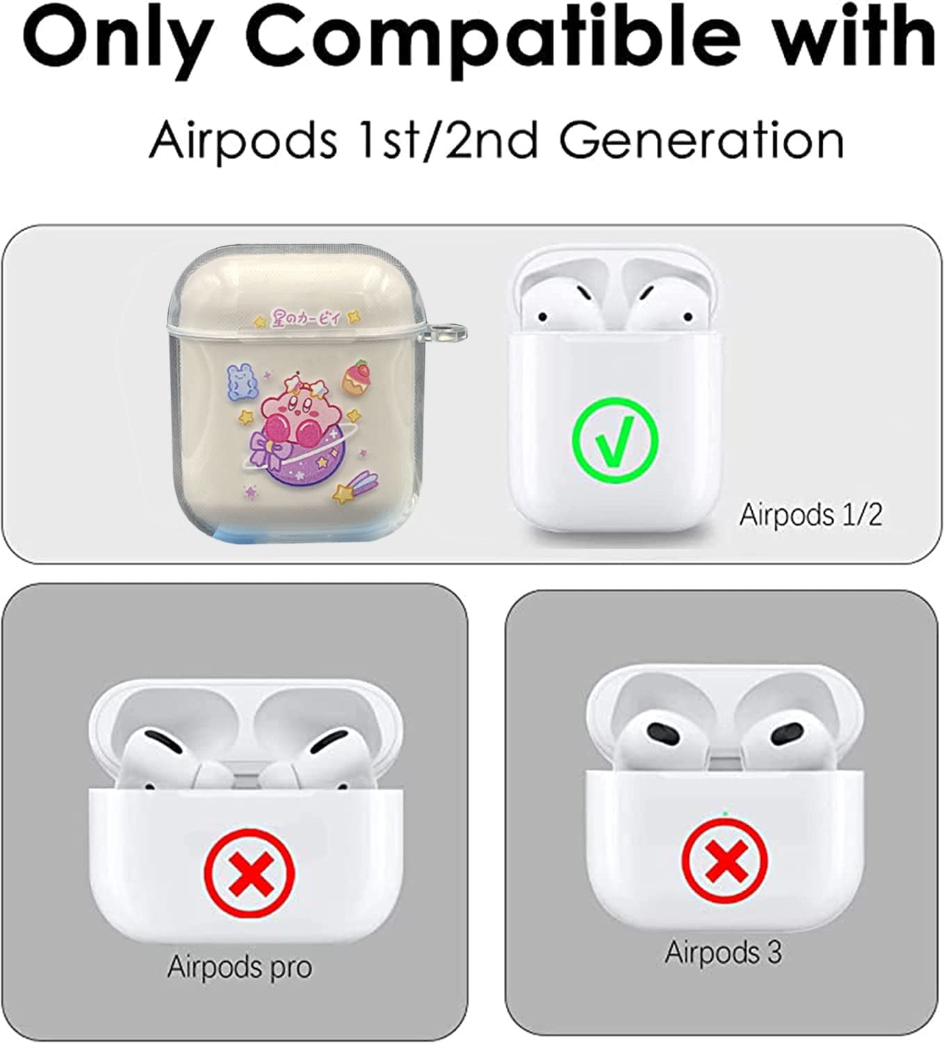 Anime Airpods Pro Case Cover, Silicone Cartoon Shockproof Protective Skin  Cases Compatible With Apple Airpods Pro Airpods 3 - Walmart.com