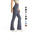 thumbnail image 3 of (2 pack) FITOP Flare Yoga Pants for Women Buttery Soft High Waist Bootcut Pants Workout Leggings, 3 of 10