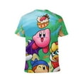thumbnail image 3 of Kirby's Return to Dream Land Unisex Short Sleeve T Shirt Daily Novelty 3D Printed T-Shirts Soft Comfortable Tee Shirt Top For Men And Women, 3 of 7