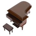 thumbnail image 1 of Wooden Miniature Piano Decorative Model Musical Instrument Furniture Decoration for Bedroom Living Room, 1 of 2