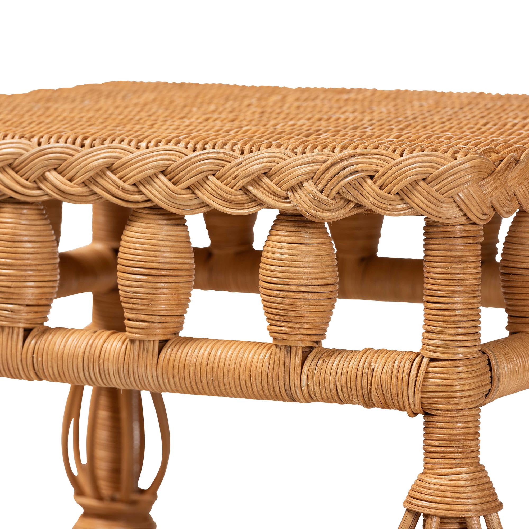 bali & pari Dolby Boho End Table, Light Honey