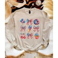 thumbnail image 7 of 4th of July Patriotic Sweatshirt for Women & Kids USA Red White Blue Family Matching Crewneck Sand Sweatshirt Adult Large, 7 of 7