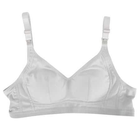 

Women Soft Nursing Breastfeeding Maternity Bralette Anti Sagging Underwear Bra (gray 90)
