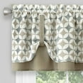 thumbnail image 5 of 3-Piece Window Kitchen Curtain Set with Double Layer Plaid Gingham Fabric, Tier Pair Panels and Cuff Tab Top Valance, Farmhouse Decor, Olive, 24" Panel Length, 5 of 6