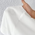 thumbnail image 6 of Staron Women's Shirt Dress Button Down Collared Long Sleeve Solid Basic Casual Loose Flowy Curved Hem Tunic Top, White S, 6 of 6