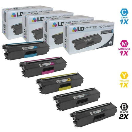 Q2613x High Yield Laser (LD © Compatible Replacements for Brother TN336 Set of 5 High Yield Laser Toner Cartridges Includes: 2 TN336BK Black, 1 TN336 Cyan, 1 TN336 Magenta, 1 TN336)