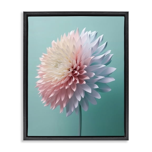 Stupell Industries Contemporary Black Floating Frame Canvas Art, 17 x 21, by Incado